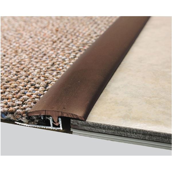 NEW MD VINYL DIVIDER T BROWN COLOURED METAL EASY