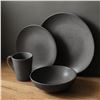 Image 2 : NEW STONE + LAIN 16 PIECE DINNERWARE SET, GREY