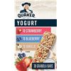 Image 1 : NEW BOX OF 30 QUAKER YOGURT COVERED FRUIT GRANOLA