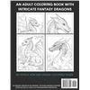 Image 2 : NEW ADULT DRAGON 40 PAGE COLORING BOOK