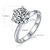 Image 7 : 3 CT GRA CERTIFIED MOISSANITE 925 STERLING SILVER