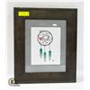 Image 1 : FRAMED WATERCOLOR DREAM CATCHER 16" X 19"