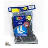 Image 1 : BLACK CREW SOCKS 12-16 SIZE 6-PACK FRUIT OF LOOM