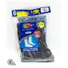 Image 1 : BLACK CREW SOCKS 12-16 SIZE 6-PACK FRUIT OF LOOM