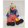 Image 1 : PORCELIAN FACE CLOWN DOLL APPROX 26" TALL