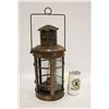 Image 1 : VINTAGE COPPER OIL LANTERN 15" TALL