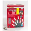 Image 1 : NEW SYLVANIA STAY-LIT 2 SETS OF 100 LED MINI LIGHT