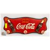 Image 1 : VINTAGE COCA COLA WALL MOUNT COAT RACK 24" X 10"