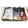 Image 1 : FLAT WITH BOX OF CHRISTMAS DECOR - DISCO