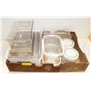 Image 1 : BOX OF PLASTIC STACKABLE CONTAINERS