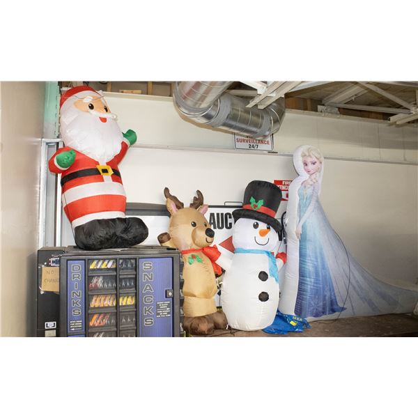 4 CHRISTMAS OUTDOOR INFLATABLES