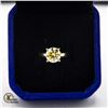 Image 1 : 2.00 CARAT LEMON YELLOW MOISSANITE SET IN 10 K