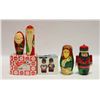 Image 1 : LOT OF CHRISTMAS WOODEN NESTING DOLLS,