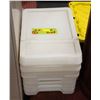 Image 1 : 6PCS 10-GAL FLIP TOP STORAGE BINS + LIDS