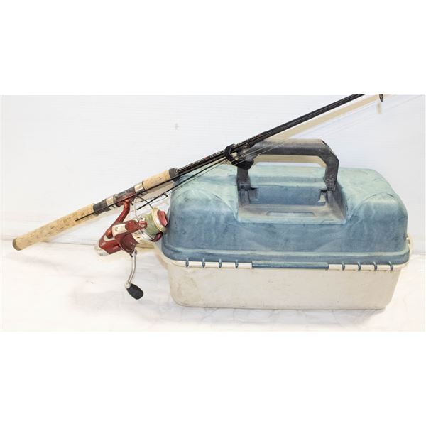 TACKLE BOX & FISHING ROD
