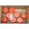 Image 1 : 9PCS CLEAR CONTAINER WITH HANDLES