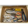 Image 1 : FLAT OF VARIOUS WRENCHES AND PLIERS AND CUTTERS