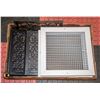 Image 1 : SET OF 4  - 12" X 12" METAL AIR GRILLES WITH 2 S