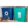 Image 1 : ACRIMON 27 QT WASTE AND RECYCLE BIN 2 PACK