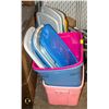 Image 1 : 6 STORAGE TOTE BINS ALL TOGETHER-ESTATE