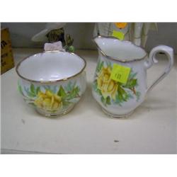 CHINA 2PC CREAM & SUGAR SET