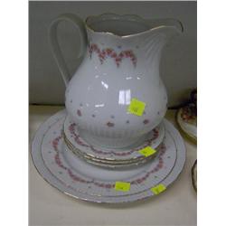 6PC CHINA  JUG & PLATES