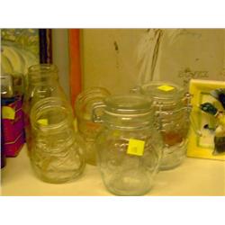 LOT OF SHAPED JARS
