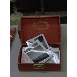 OLD LOCK BOX W/ PHOTOS