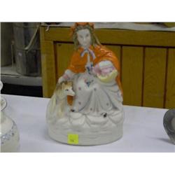 VICTORIAN STAFFORDSHIRE FIGURINE"LITTLE RED RIDING HOOD"