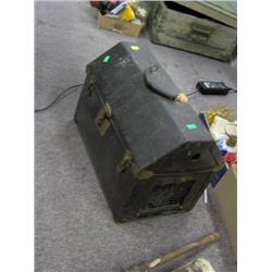 OLD PET CARRIER CASE & CONTENTS