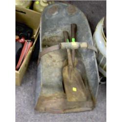 COAL BUCKET AND 2 SHOVELS