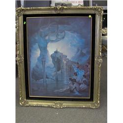 FRAMED GREEK MYTHOLOGY PRINT ON CANVASS