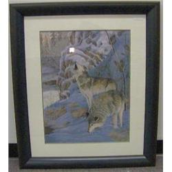 #11071 FRAMED PRINT "HOWLING" MUELLER