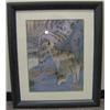 Image 1 : #11071 FRAMED PRINT "HOWLING" MUELLER