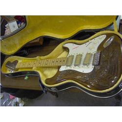 UNIQUE ONE OF A KIND CARVED ELECTRIC GUITAR