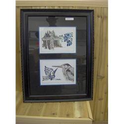 #11390 FRAMED NATIVE ART "RAINCOAST IMAGES"  MICHAEL DUNCAN