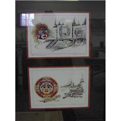 #11391  FRAMED NATIVE ART "WESTCOAST IMAGES" MICHAEL DUNCAN