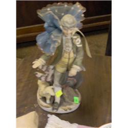 FIGURINE MAN WITH SHEEP