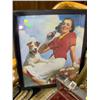 Image 1 : FRAMED COCA-COLA ADVERTISING PRINT
