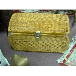 LARGE WICKER TREASURE CHEST