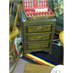 THREE DRAWER ORIENTAL CABINET
