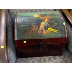 CANADIAN PACIFIC STEAMSHIP TRUNK--HAND PAINTED