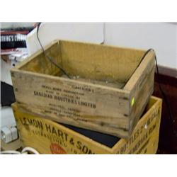 WOOD AMMUNITION CRATE