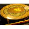 Image 1 : OVAL "EGYPTIAN" COFFEE TABLE