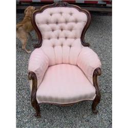 VICTORIAN GENTLEMANS ARMCHAIR C. 1860