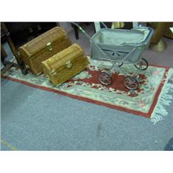 100% WOOL RUG 27x83 INCHES