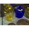 Image 1 : 2 DEPRESSION GLASS COOKIE JARS