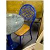 Image 1 : BLUE WROUGHT IRON CHAIR (2) TOTAL