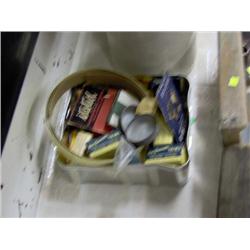 BOX OF OLD WALL PAPER TRIMS & EDGE TRIM