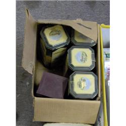 BOX OF TINS